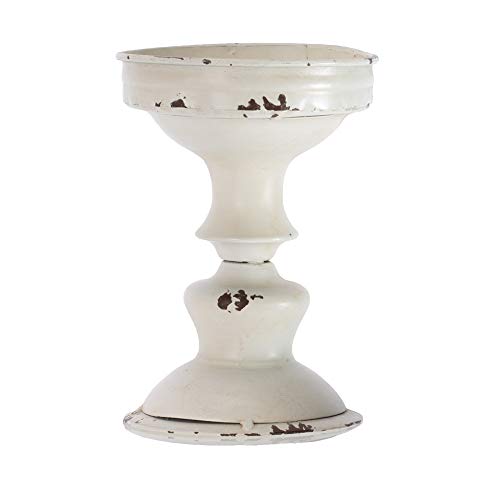 Blossom Bucket Metal Pedestal Decoration, Multi-Color