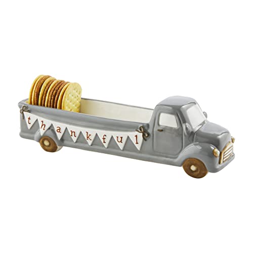 Mud Pie Thankful Truck Cracker Dish, 12-inch