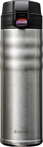 Kyocera 17oz. Ceramic Coated Interior, Double Wall Vacuum Insulated, Stainless Steel Travel Mug-Stainless Steel