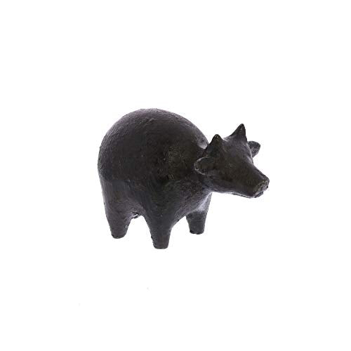 HomArt Botero Critter Cow, Cast Iron- Brown