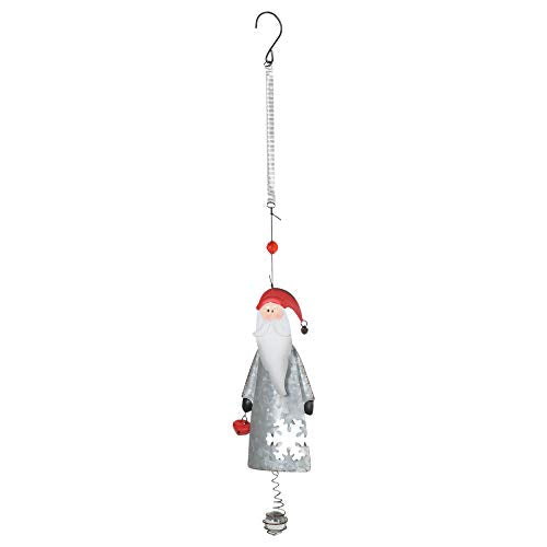 Sunset Vista 15792 Woodland Santa Bouncy Ornament, 15-inch Height