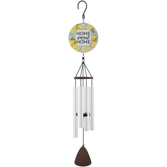 Carson Home Accents Lemons Picture Perfect Wind Chime, 27-inch Length, Aluminum