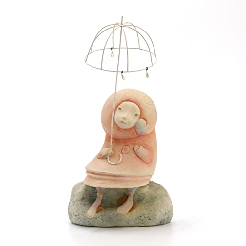 Unicorn Studio 8.13 Inch You Play So Many Songs Rain Statue Figurine, Pastel Color