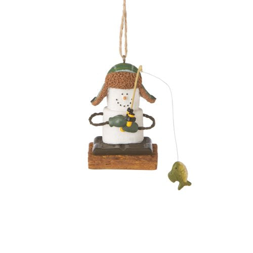 Ganz Midwest CBK S'mores Ice Fisherman Christmas Ornament