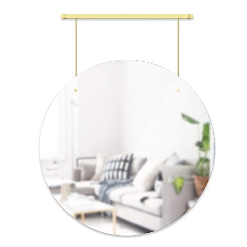 Umbra Exhibit Wall Mirror Brass