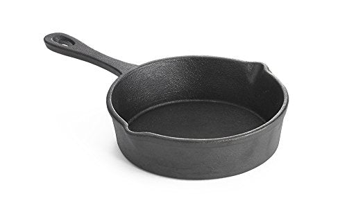TableCraft CW30108 Cast Iron Mini Skillet, 11 oz, Black