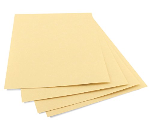 Hygloss 92356 Products Craft Parchment Paper Sheets, Printer Friendly, Made in USA, 8-1/2 x 11", 500 Sheets, Gold