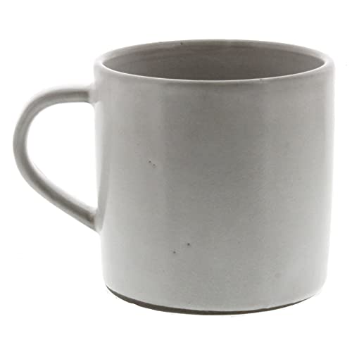 HomArt 62022-6 Liam Ceramic Mug, 3.75-inch Height, White Glaze