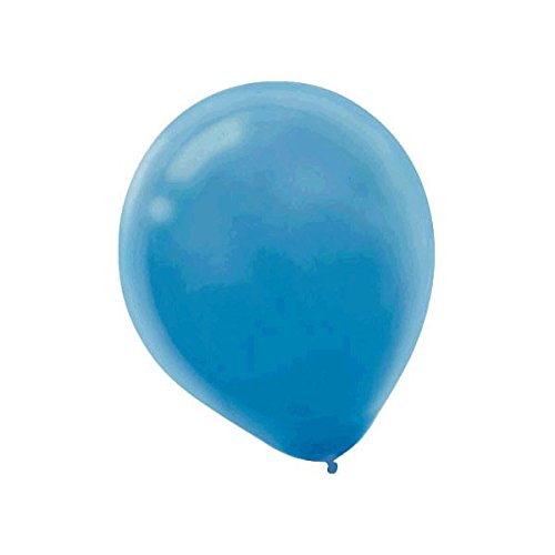 Amscan Cool Latex Balloons (25 Count), 9", Powder Blue