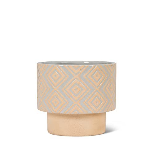 Abbott Collection  27-MOD-213-GRY T-Shaped Planter, Grey
