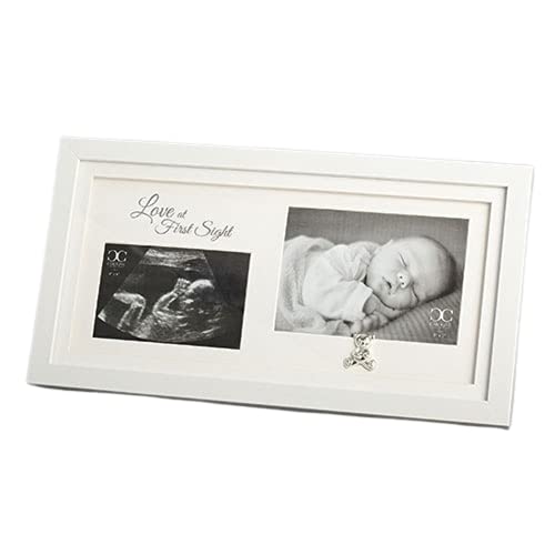 Roman 19194 Baby Double Frame, 9.25-inch Height, Plastic and Acrylic