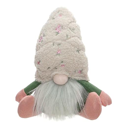 CWI Floral Hat Sitting Gnome