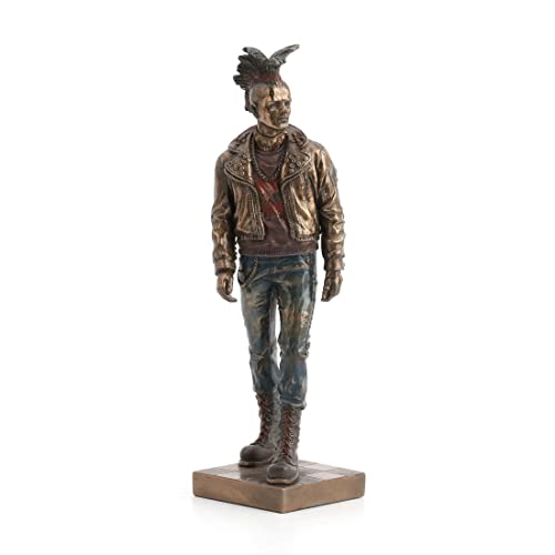 Unicorn Studio 9.25 Inch Punk Series Boy Walking Burnished Bronze Hue Figurine