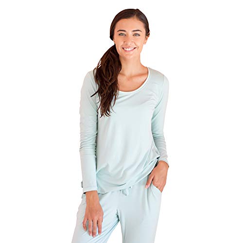 Faceplant Dreams Bamboo Long Sleeve Shirt: Aqua: Large