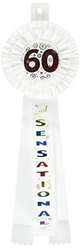 Beistle 60 and Sensational Deluxe Rosette, 4-1/2-Inch by 13-1/2-Inch