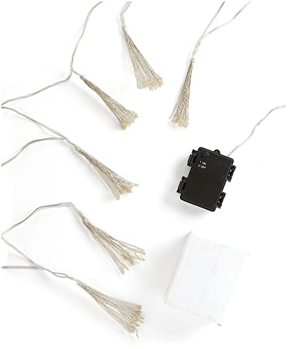 Giftcraft 681391 Christmas LED Hanging Branch Ball Light, 6 Pack, 3.54 inch, Copper, Plastic and Metal.