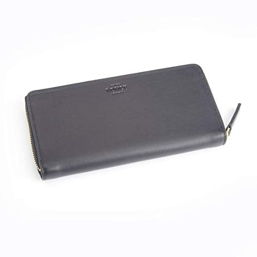 Royce Leather RFID Blocking Continental Wallet - Black