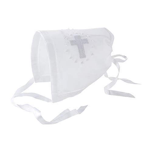 Mud Pie Baby Bonnet, White, 0-6 Months