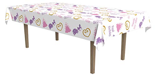 Beistle Princess Tablecover Party Accessory (1 count) (1/Pkg)