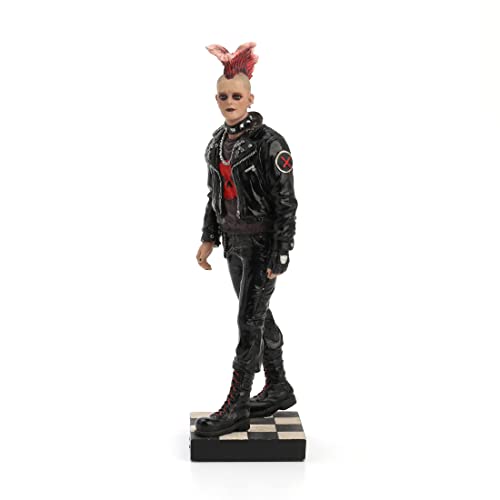 Unicorn Studio 9.25 Inch Punk Series Figure Boy Walking wRed Hair over Black Leather