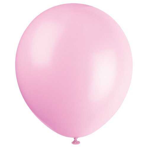 Unique Industries 12" Latex Petal Pink Balloons, 10ct