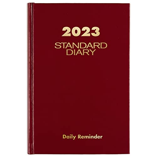 ACCO (School) 2023 Diary by AT-A-GLANCE, Standard Daily Diary, 5-1/2" x 8", Small, Red (SD38713)