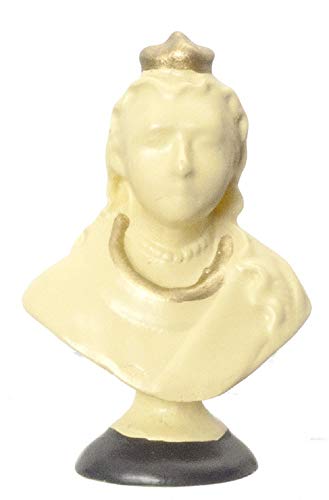 Aztec Imports Dolls House Queen Victoria Bust Miniature Ornament 1:12 Scale Accessory