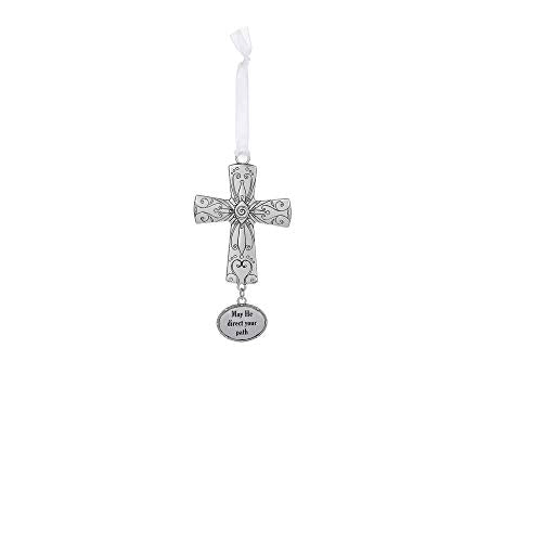 Ganz ER64730 May He Direct Your Path Hanging Ornament, 3-inch Height, Metal and Zinc