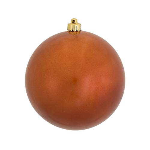 Vickerman 8" Burnished Orange Candy Ball Ornament