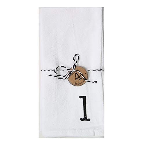 Mud Pie Initial Napkin Set, (L) 20" x 20", Cotton