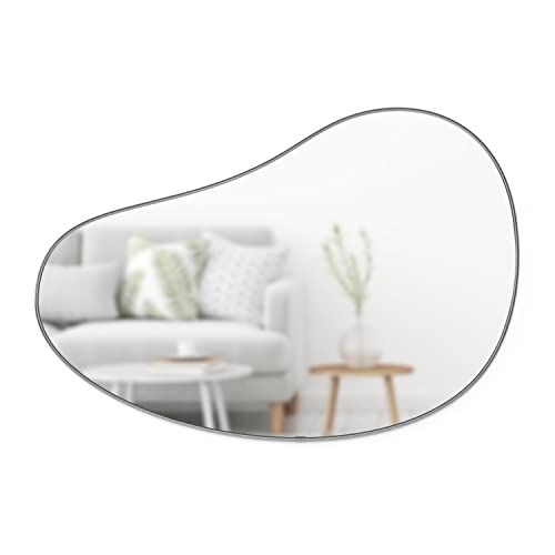 Umbra Hubba Pebble 24 x 36 Mirror Metallic Titanium
