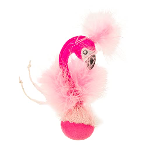 Worldwise Petlinks HappyNip Frisky Flamingo Electronic Sound Cat Toy, Contains Silvervine & Catnip, Battery Powered - Pink, One Size, for All Breed Sizes