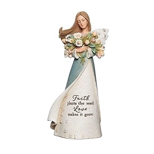 Roman Faith Plants The Seeds Angel Heavenly Blessings Figurine, 8.75-inch Height, Tabletop Decoration