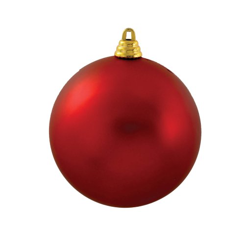 Kurt Adler 150mm Matte Red Shatterproof Ball Christmas Ornament