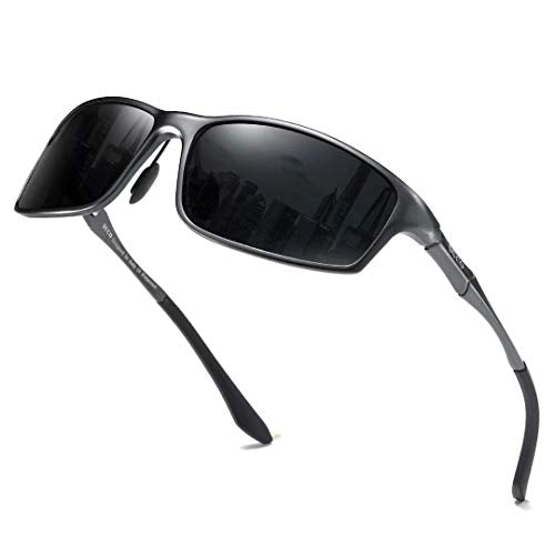 DUCO Polarized Sunglasses for Men 100% UV400 Protection Metal Frame Driving Men's Sun Glasses 8201