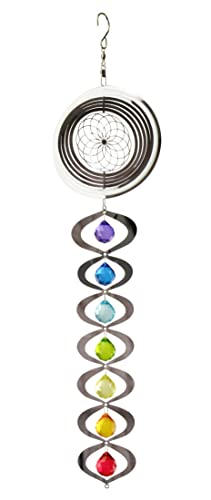 Red Carpet Studios 31095 Hanging Wind Spinner 7 Chakras Rainbow