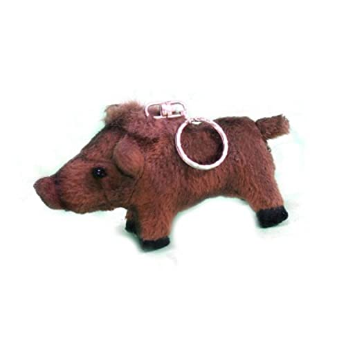 Hansa Woodland and Prairie Wild Boar Keychain with Multi-Color 5512