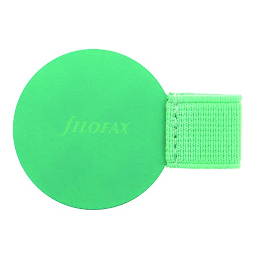 Rediform Filofax Refillable Notebook Accessory, Elastic Pen Loop, Self-Adhesive, Mint (B132784)