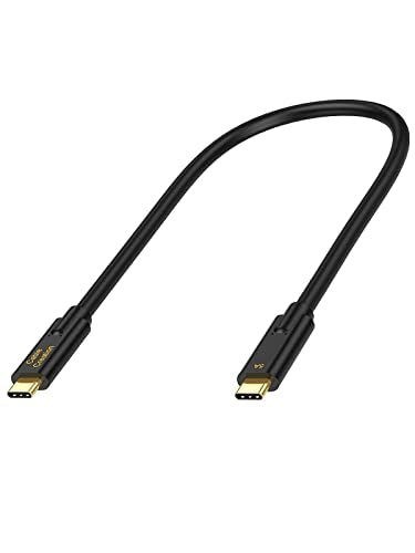 USB C to USB C Cable 1FT, CableCreation 5A/100W Fast Charging Cable 10Gbps Data Cable USB3.2 Gen2 USB3.1 C to C Cable Support 4K Video for USB C External SSD MacBook Pro Air Note 10, 0.3m Black