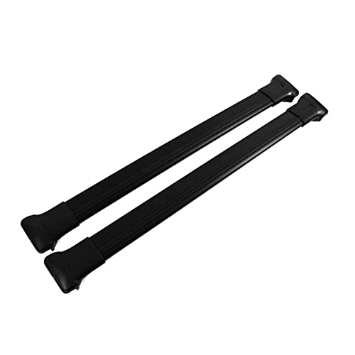OMAC USA Roof Racks Cross Bars Carrier Cargo Racks Rail Aluminium Black Set 2 Pcs. for BMW 5 Series E61 Wagon 2006-2010