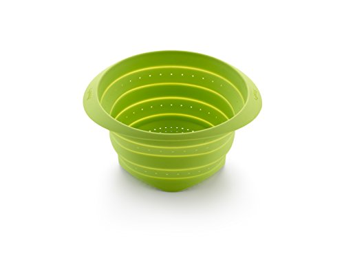 L√©ku√© Mini Collapsible Colander, 7", Green