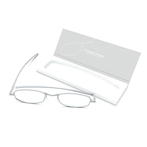 IF Compact Lenses Flat Folding-Reading Glasses-Frost +2.5