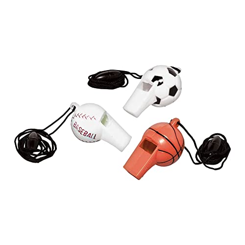 Amscan Sport Ball Whistles, Party Favor | 12 piece