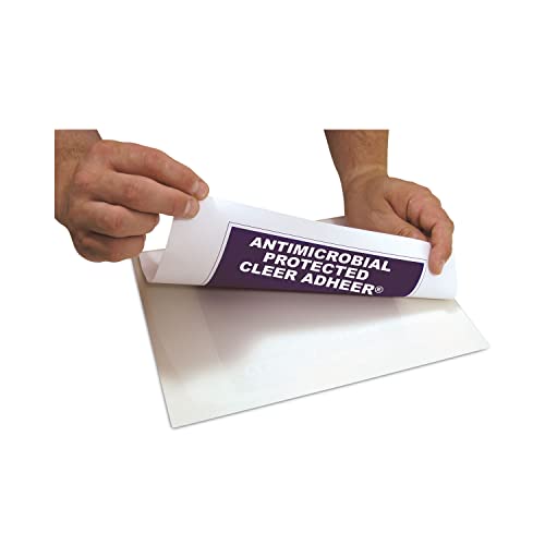 C-Line 65009 Cleer Adheer Self-Adhesive Laminating Film, 3 mil, 9-Inch x 12-Inch, 50/Box