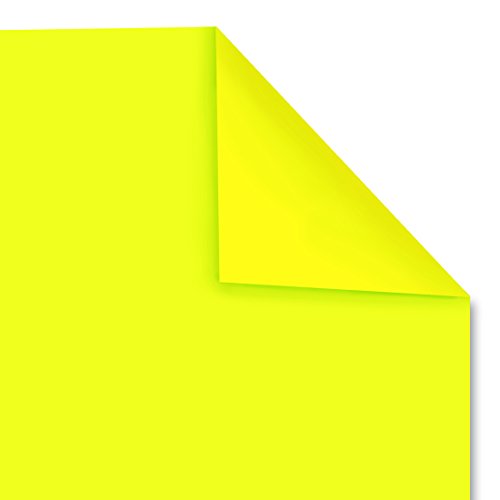 Hygloss Products Fluorescent Poster Board - 25 Neon Colored Poster Board Sheets - 22 x 28 Inches, Yellow