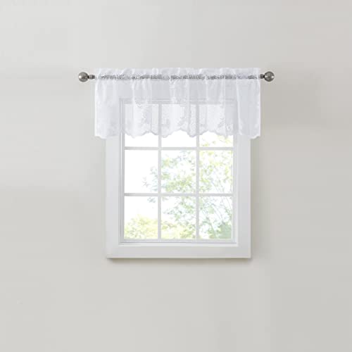 Belle Maison Renaissance Home Fashion Lacey Embroidered LACE Valance