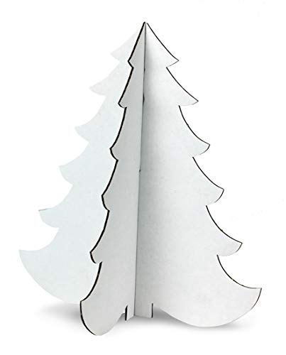 Hygloss Products Makes one Corrugated Holiday Tree, White
