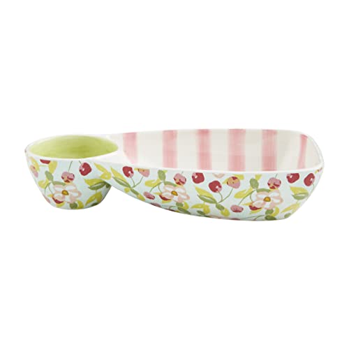Mud Pie Cherry Chip and Dip Set, 12-inch Height