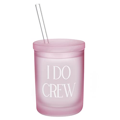 Creative Brands Slant Collections Double-Old Fashioned Cocktail Glass, 10-Ounce, I Do Crew