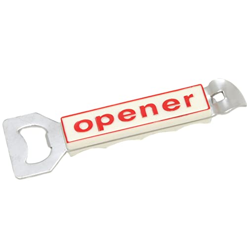 Chef Craft Classic Plastic Bottle Opener, 5.5 inch, White